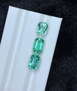 8.65 CT Natural Cut Heated Green Kunzite losse gemstone from Afghanistan - Picture 1 of 10