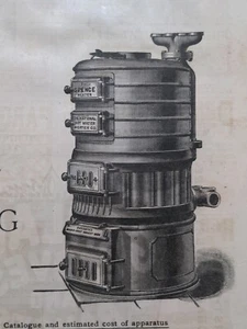 Spence Warmwasserbereiter Boston New York Denver Victorian Print Ad 1894 1890s D1 - Bild 1 von 2