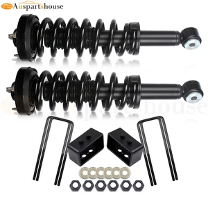 3" Rear Leveling Lift Kit & Front Complete Struts For Ford F-150 2009-2013 3.7L - Picture 1 of 12