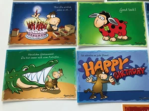 40 Stück witzige Geburtstagskarten Glückwunsch-Karten je 10 Stück - NEU!! - Bild 1 von 2