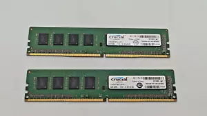 2 x 4 GB (8 GB) Crucial CT4G4DFS8213 PC4-17000 DDR4 PC2133 UDIMM RAM CL15 1,2 V - Foto 1 di 4