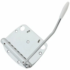 NEW Mustang TREMOLO Tailpiece Bridge Vibrato & Whammy for Fender Guitar - CHROME - Picture 1 of 3