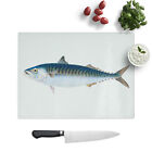 Mackerel Fish By Edward Donovan Chopping Board Kitchen Glass Worktop Saver