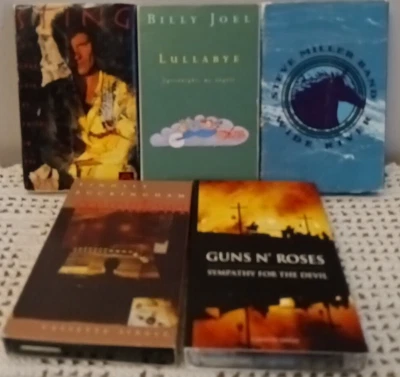 Single Cassette Tape Lot Mixed Artists Bob Dylan Guns N Roses Sting Billy Joel + - Image 1 of 4