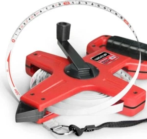 Regla de marco de acero portátil WISEUP 30 M/fibra de nailon cinta métrica para carpintería - Imagen 1 de 8
