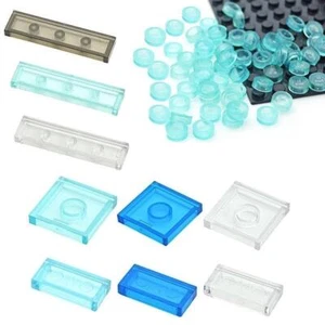 1x1 1x2 2x2 1x4 Transparent Trans Bricks Plates Tiles Bulk Lot for Lego You Pick - Picture 1 of 31