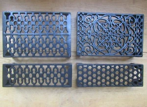 CAST IRON OLD RETRO VINTAGE RUSTIC AIR VENT VENTILATION AIR BRICK GRILLE COVER - Picture 1 of 11