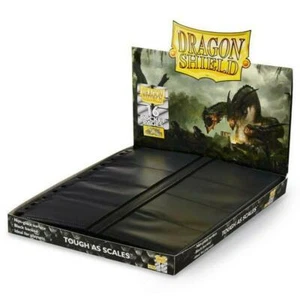 Dragon Shield Pacco 50 Cartine Center-Loader Nero Pagine 16-Pocket Noires 103125 - Foto 1 di 2