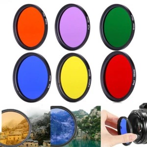 🔥37 43 46 49 52 55 58 62 67 72 77mm DSLR Camera Lens Color Filter for Canon - Picture 1 of 23