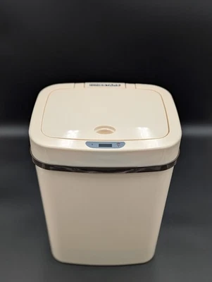 Мусорный бак с пластиковым датчиком Nine Stars 3,2 галлона белый (DZT-12-5WH) - Изображение 1 из 4