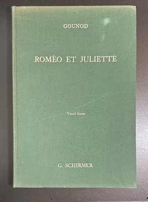 Romeo et Juliette GOUNOD French Opera Score Sheet Opera Vocal Score Cloth Cover - Image 1 of 4