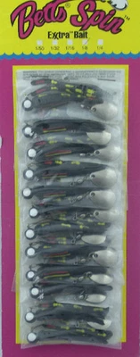 Tarjeta de 12 Betts 023ST-41N 1/8 OZ Beetle Spin 2" cola dividida Bk Coach perro Foto 1 de 2