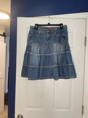 Falda vaquera vintage con capas Younique - talla 9 Foto 1 de 3