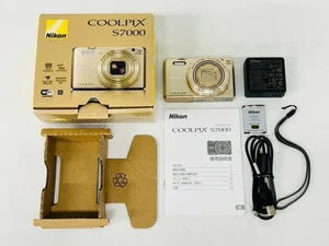 Nikon COOLPIX S7000 Gold 16.0MP 20x Compact Digital Camera Near Mint C115 - Picture 1 of 11