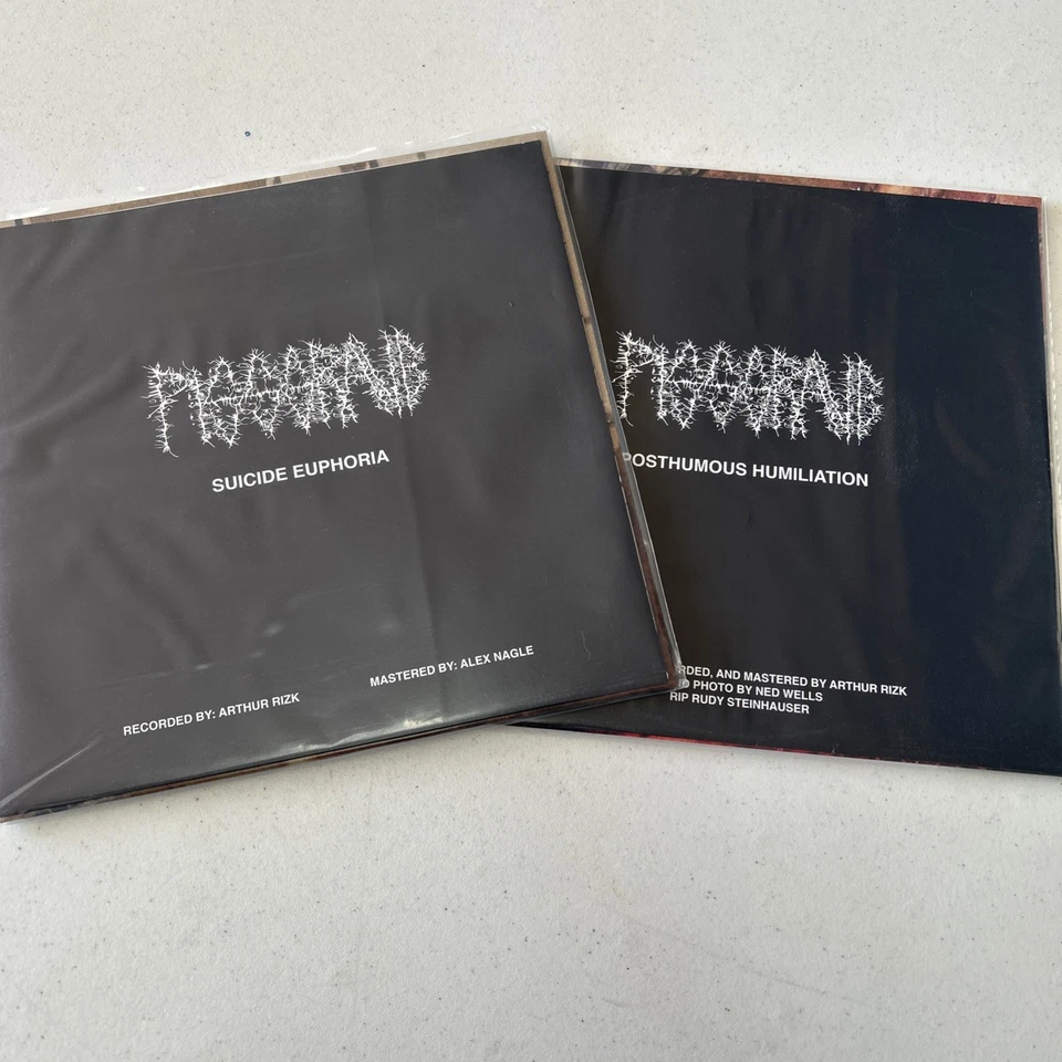 Pissgrave Suicide Euphoria & Posthumous Humiliation 2025 Repress Black Vinyl - Image 1 of 4