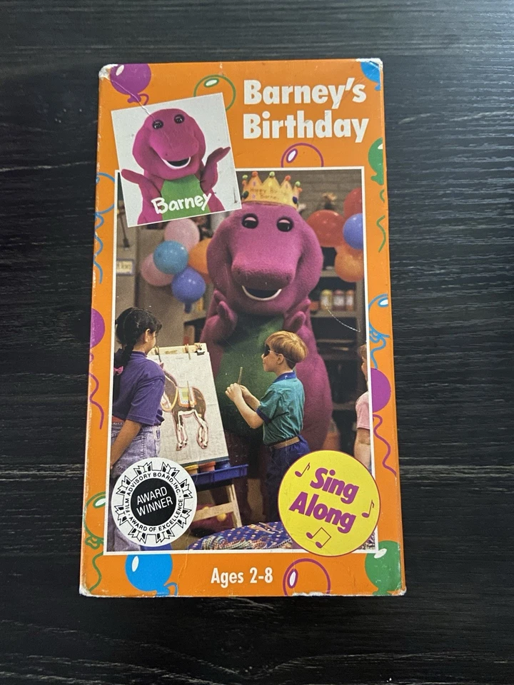 Barney's Birthday Barney Home Video VHS Tape 1992 Purple Dinosaur Lyons Group - Image 1 of 1