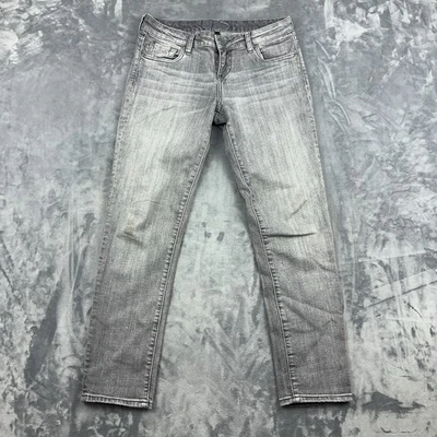 Pantalones de mezclilla Kut From the Kloth para mujer talla 4 gris tiro bajo ajustados elásticos desvanecidos Foto 1 de 4