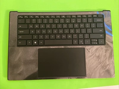 戴尔 XPS 15 9500 9510 Palmrest 绿色突触触摸板美国键盘 05y9t0 B13a5 — 第 1/2 张图片