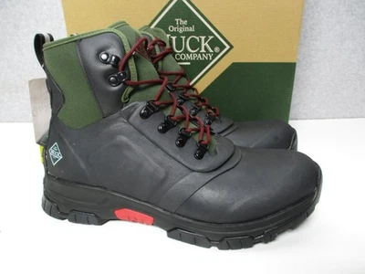 Botas de neopreno impermeables aisladas negras verdes con cordones Muck Apex para hombre talla 10 Foto 1 de 4