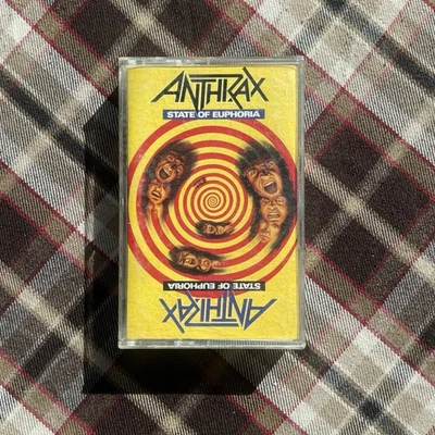 “State of Euphoria” Anthrax (1988) CASSETTE - Image 1 of 4