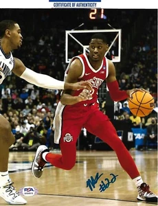 MALAKI BRANHAM signed OHIO STATE BUCKEYES 8X10 photo SPURS w/ COA PSA AK84519 - Picture 1 of 1