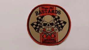 OLD BASTARDS Patch Patch Round 10cm Old School Hot Rods MOTORCYCLES - Picture 1 of 1