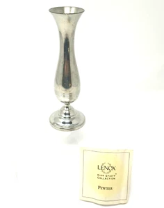 LENOX Kirk Stieff Pewter P 131 Taper Candle Holder Bud Vase 7 1/4 " - Picture 1 of 11