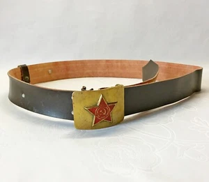 Soviet vintage Army belt - USSR Military Belt - Uniform 46 inch - Picture 1 of 10