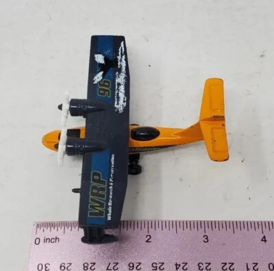 Diecast Hydro Prop Airplane Whale Rescue 3.5" Long Matchbox - Image 1 of 4