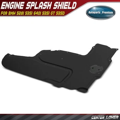 Center Lower Engine Splash Shield for BMW 528i 535i 640i 535i GT 640i Gran Coupe - Image 1 of 4