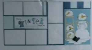 Scrapbook Layout Page Kit 12x12-- 2 Page Layout FACING WINTER HEAD ON - Picture 1 of 3