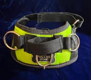 Pug Life Harness Fluorescent Neon Green SZ Extra Small XS - Picture 1 of 2