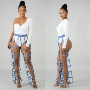 denim swimsuit cover up