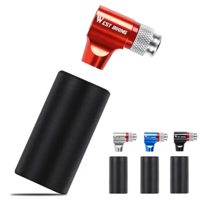 WEST BIKING Mini Bicycle Tire Tube Pump CO2 Tire Inflator Bike Cycling Pump - Image 1 of 4