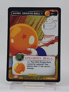 Dragon Ball Z DBZ TCG Panini Premiere C1 Namek Dragon Ball 1 Foil Print 4 - Picture 1 of 2