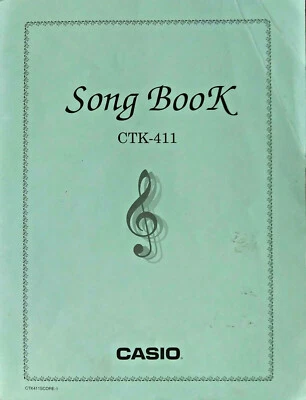 Original Casio Song Music Book for CTK-411 & CTK-431 Keyboard, 85 Songs 76 Pages - Image 1 of 4