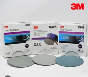 Discos de espuma 3M Trizact 1000•3000•5000, 6" (KIT DE 3 DISCOS) 3m# 2090 2085 30662 ¡NUEVO!! - Imagen 1 de 1