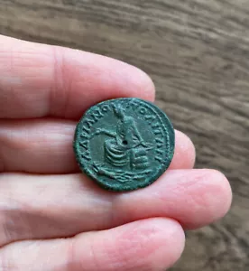 ROMANO. FAUSTINA JUNIOR. MONEDA DE BRONCE DE HADRIANÓPOLIS. - Imagen 1 de 3