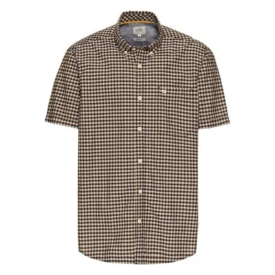 Camisa Camel Active Para Hombre Regular Fit Azul Marrón A Cuadros 5S50 409250 48 - Imagen 1 de 4