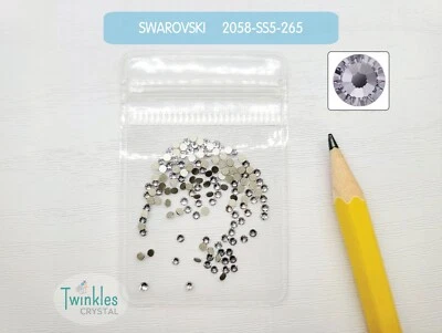 Swarovski 1,7 mm-144 piezas respaldo plano cristal decoración uñas estrás 2058-SS5-Clr Foto 1 de 4