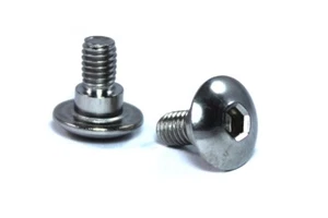 2x Triumph Edelstahl Verkleidung Seat Schrauben m6 X 12mm Mit 4mm Schulter Stufe - Bild 1 von 6
