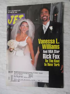 JET MAGAZINE OCTOBER 18, 1999 VANESSA L. WILLIAMS MARRIAGE TO RICK FOX IN NYC - Picture 1 of 2