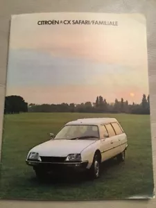 Citroen CX Safari / Familiale Car Brochure - September 1977 - Picture 1 of 1