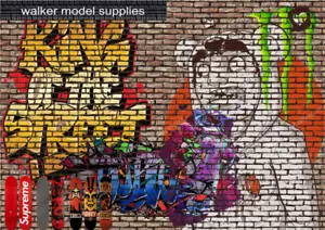 1.12 Scale Graffiti Brick Wall - Vinyl Decal sheets. Action Figure. Design 2 - Picture 1 of 8