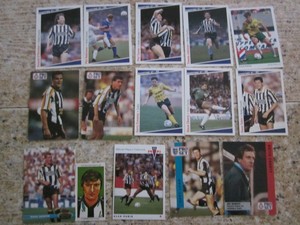 15 Football Cards, NOTTS COUNTY, 138, Paul Hooks, Paul Rideout, Alan Paris.