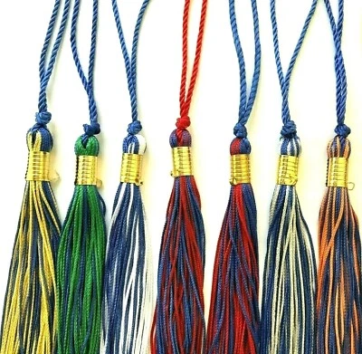 GRADUATION 2 COLOR TASSEL & YEAR CHARM 1988 1989 1990 1991 1992 1993 1994 NEW - Image 1 of 4