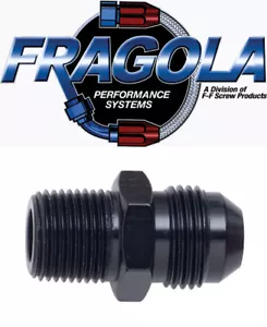 Fragola 481610-BL 10 AN to 1/2 NPT Male Straight Adapter Fitting Black IMCA USRA - Bild 1 von 1