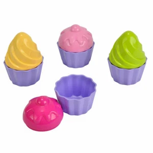 Simba 4 Sandformen Cup Cake Formen Sandspielzeug Förmchen Sandkasten Spielzeug - Bild 1 von 2