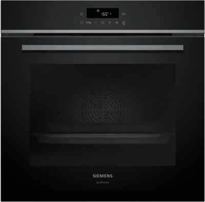 Siemens HB472G0B3 iQ300 Einbau-Backofen 60 x 60 cm Schwarz, Edelstahl EEK: A+. - Bild 1 von 3