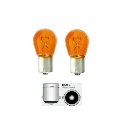 Autolampe Blinkerbirne P21W 12V BA15s Orange Gelb Gegenüberliegende Pins Set - Bild 1 von 3